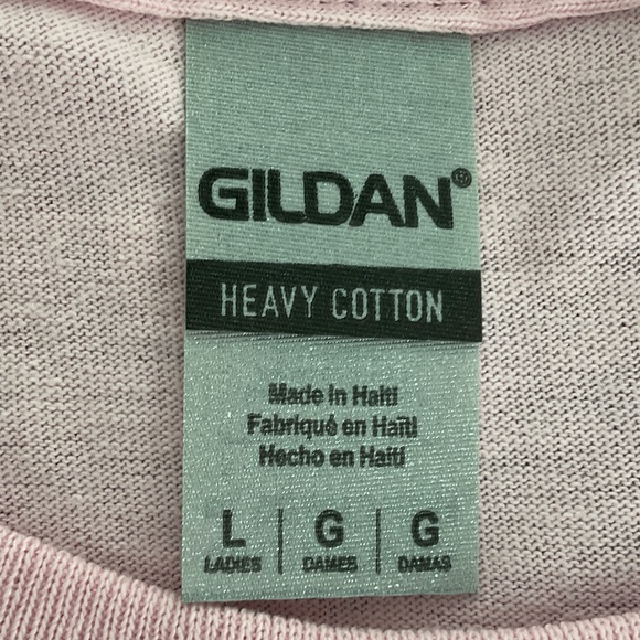 GILDAN Women’s Express Tee “The Future is Female” Pink Short Sleeve Larg… - Picture 2 of 3